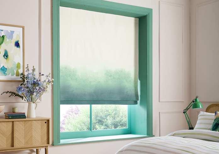 Bluebellgray Ombre, Teal - Twist&Fit Roman Blind - Image 5